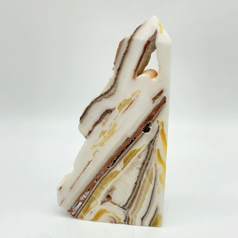 7 Pieces Yellow Calcite Slab Tower Points - Image 5
