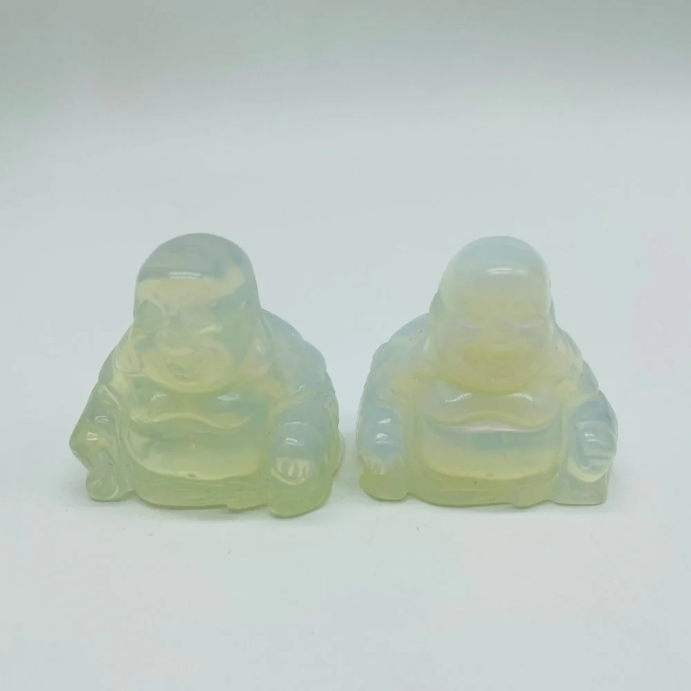 7 Types Fat Belly Buddha Maitreya Carving Tiger Eye Moss Agate Wholesale - Image 3
