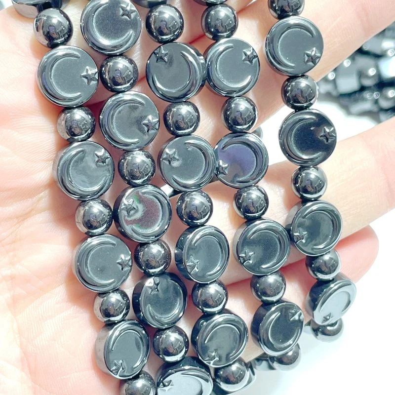7 Styles Hematite Bracelets Star/Moon/Heart/Hamsa Hand Wholesale - Image 12