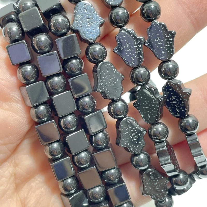 7 Styles Hematite Bracelets Star/Moon/Heart/Hamsa Hand Wholesale - Image 17