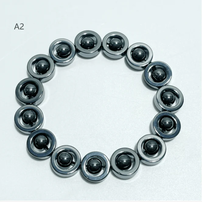7 Styles Hematite Bracelets Star/Moon/Heart/Hamsa Hand Wholesale - Image 3