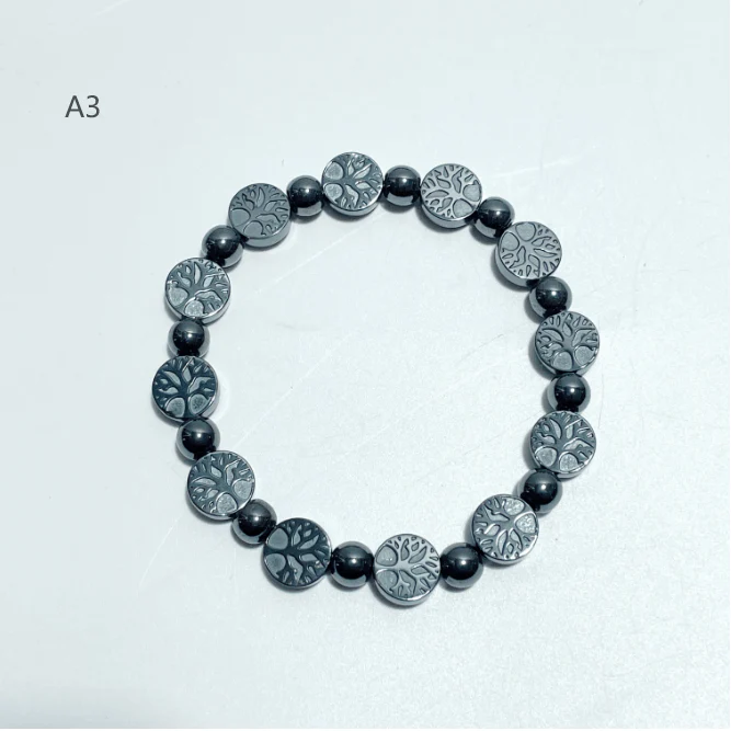 7 Styles Hematite Bracelets Star/Moon/Heart/Hamsa Hand Wholesale - Image 4