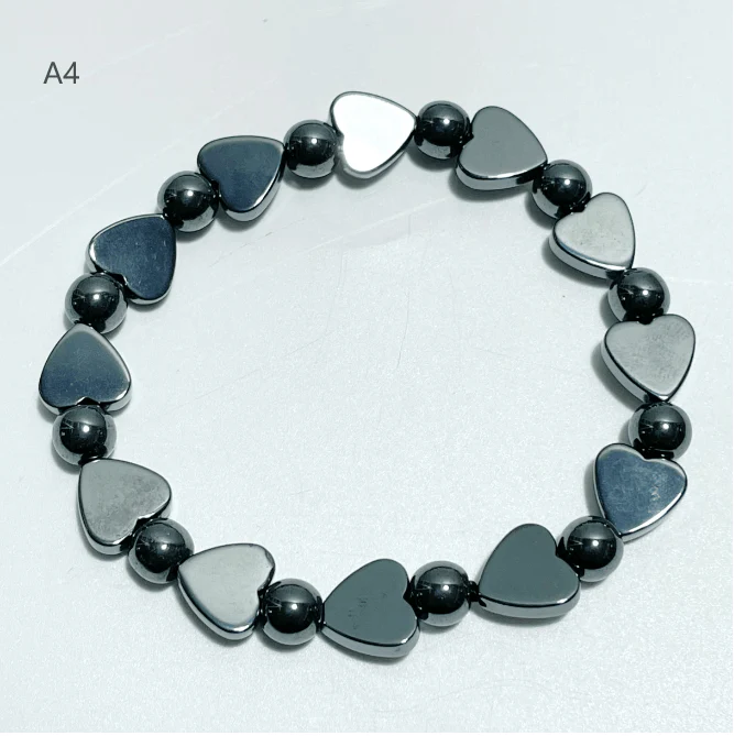 7 Styles Hematite Bracelets Star/Moon/Heart/Hamsa Hand Wholesale - Image 5