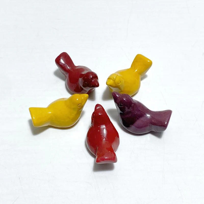 7 Types Mini Bird Carving Wholesale Rose Quartz Tiger Eye Chevron Amethyst - Image 6