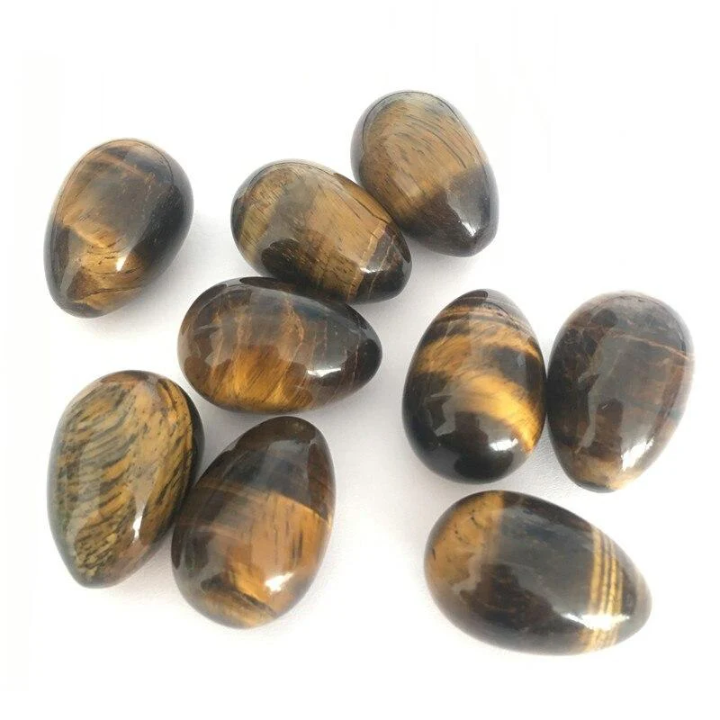 7 Types Mini Egg Clear Quartz Tiger Eye - Image 4