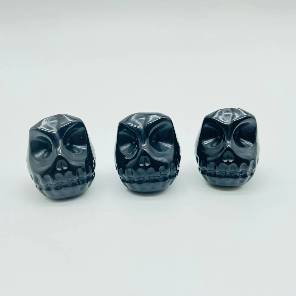7 Types Voodoo Doll Jack Skellington Carving Wholesale Moss Agate Howlite Obsidian - Image 5