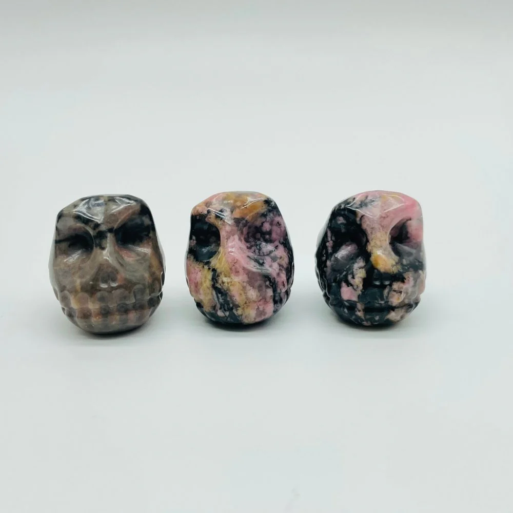 7 Types Voodoo Doll Jack Skellington Carving Wholesale Moss Agate Howlite Obsidian - Image 6