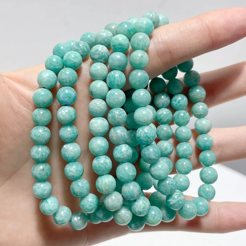 7mm Amazonite Bracelets Wholesale - Image 3