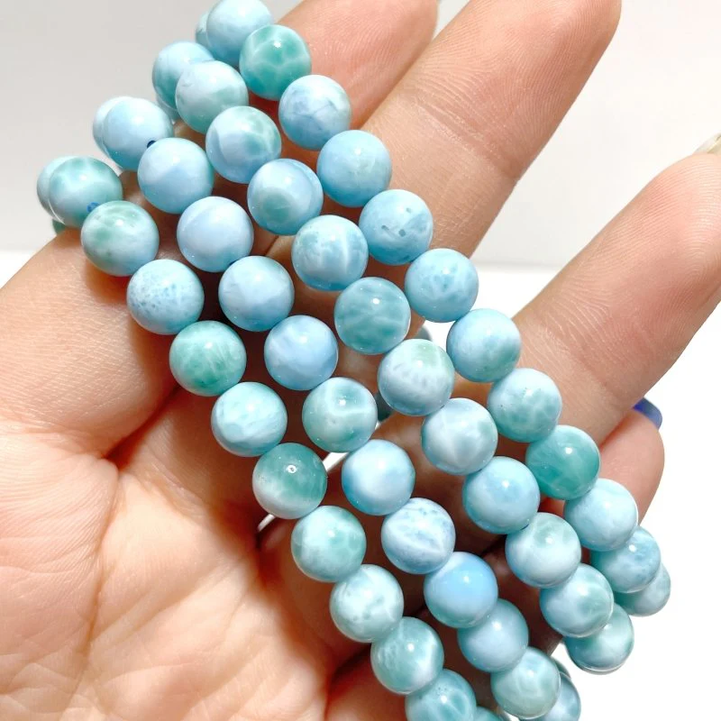 4 Pieces Larimar 7mm Larimar Bracelet - Image 2