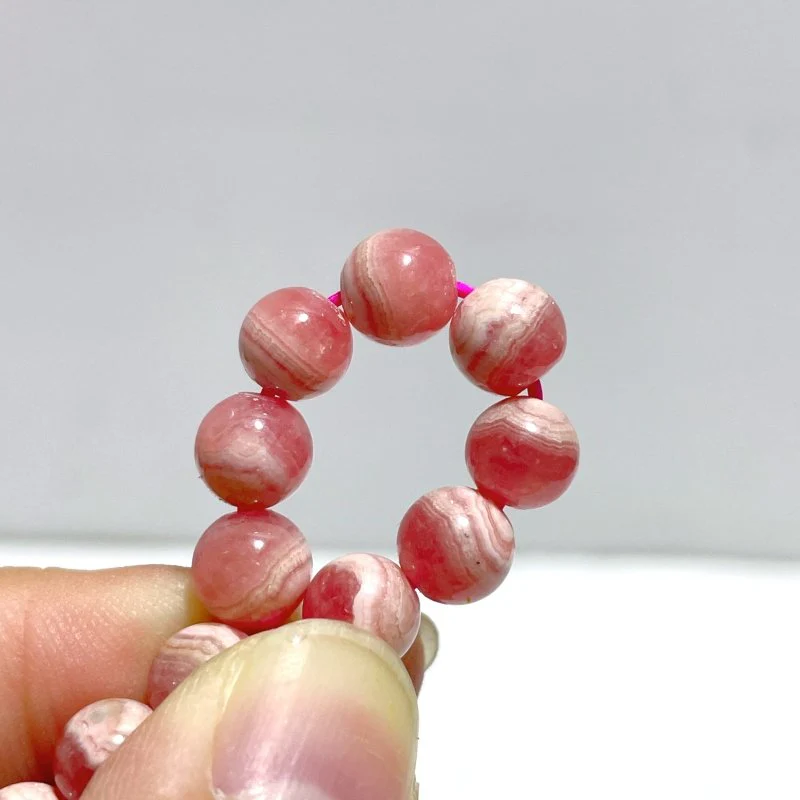 6 Pieces High Quality 7mm Rhodochrosite Bracelets - Image 4