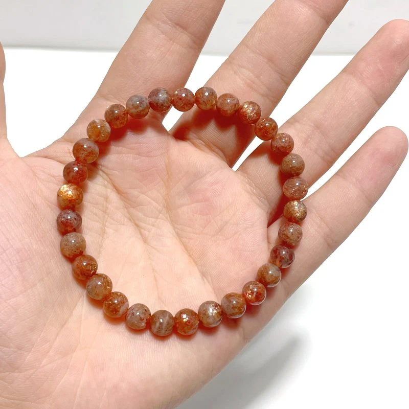 26 Pieces 7mm Sunstone Bracelets - Image 5