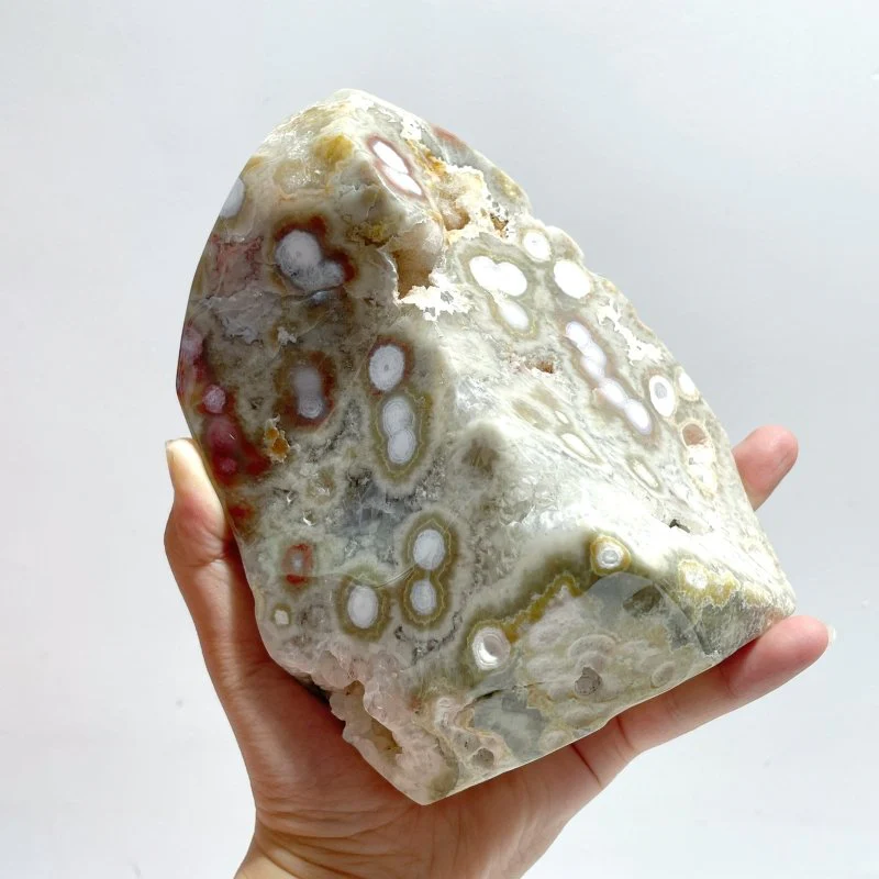 8 Pieces Large 8th Vein Ocean Jasper Free Form Home Decor - Image 7