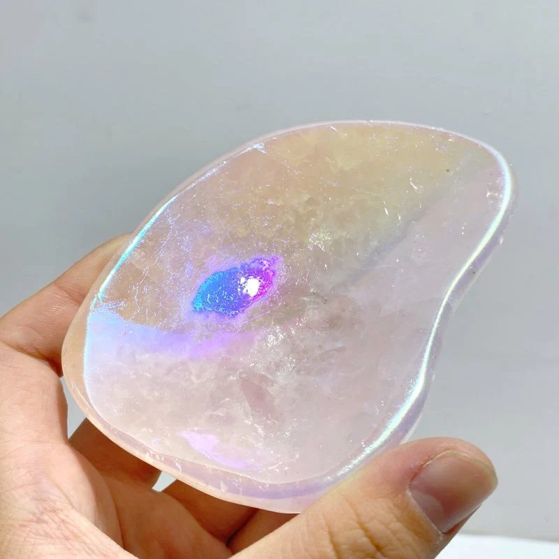 8 Pieces Aura Rose Quartz Bowl Carving - Image 5