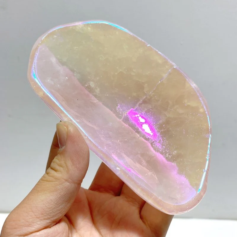 8 Pieces Aura Rose Quartz Bowl Carving - Image 6