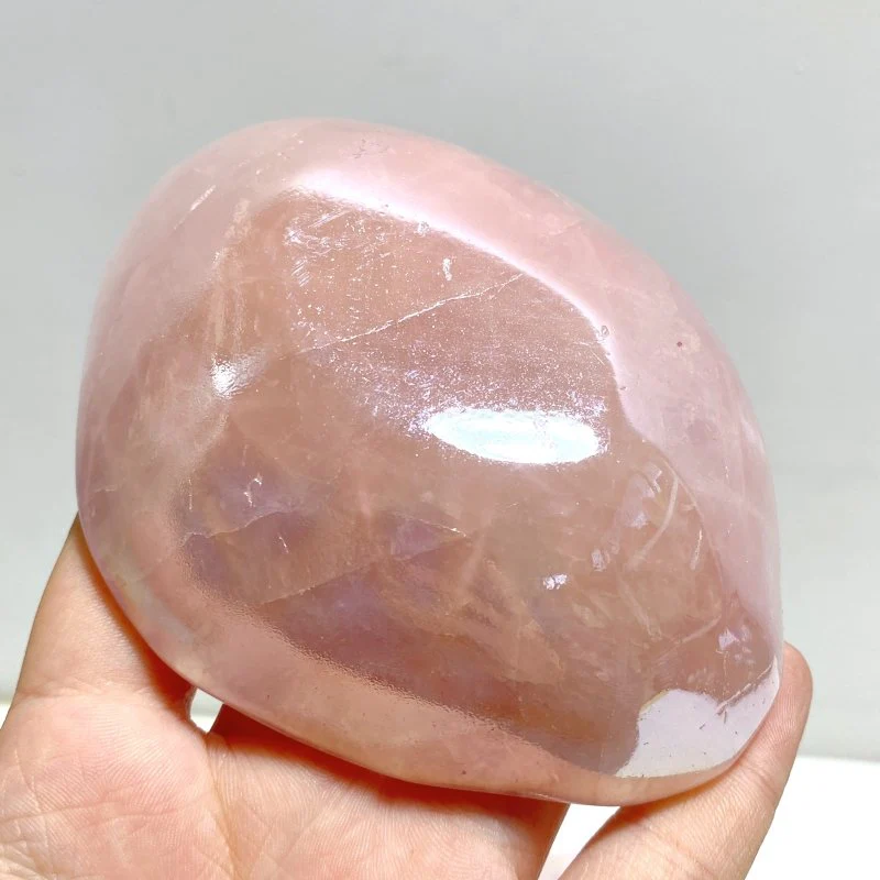 8 Pieces Aura Rose Quartz Bowl Carving - Image 7