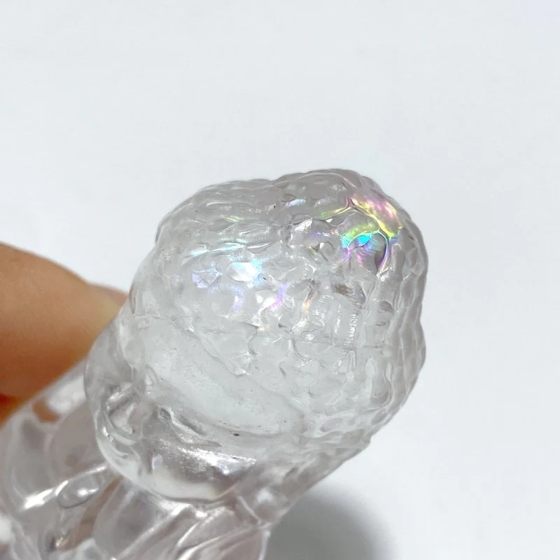 8 Pieces Beautiful Clear Quartz Buddha Carving - Image 5