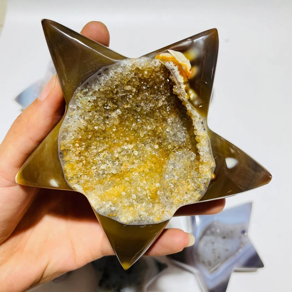8 Pieces Druzy Agate Geode Star - Image 6