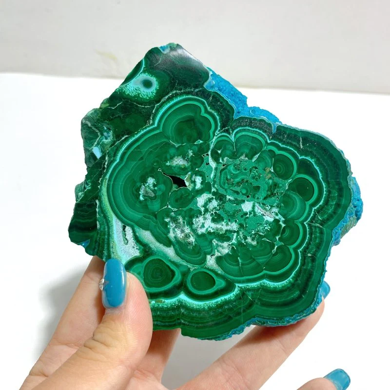 8 Pieces High Quality Chrysocolla Mixed Malachite Slab Specimen #12 - Image 3