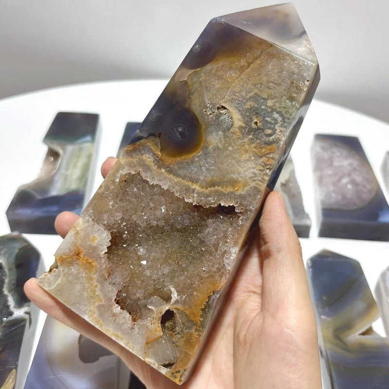 15 Pieces Large Druzy Geode Agate Points - Image 3