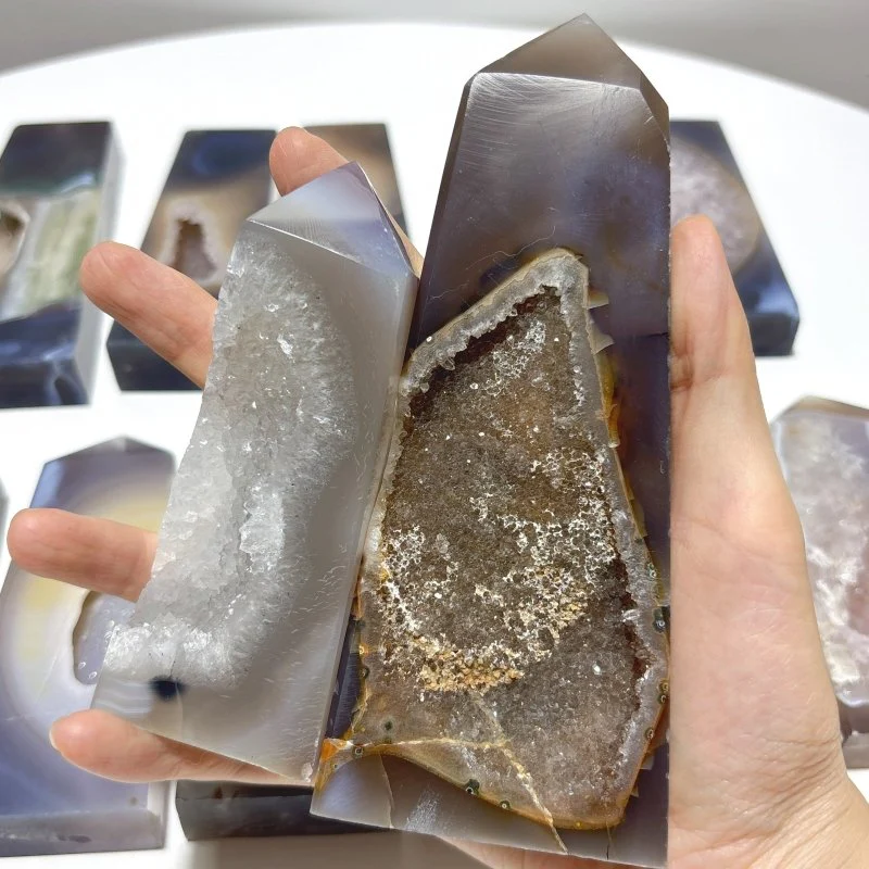15 Pieces Large Druzy Geode Agate Points - Image 5