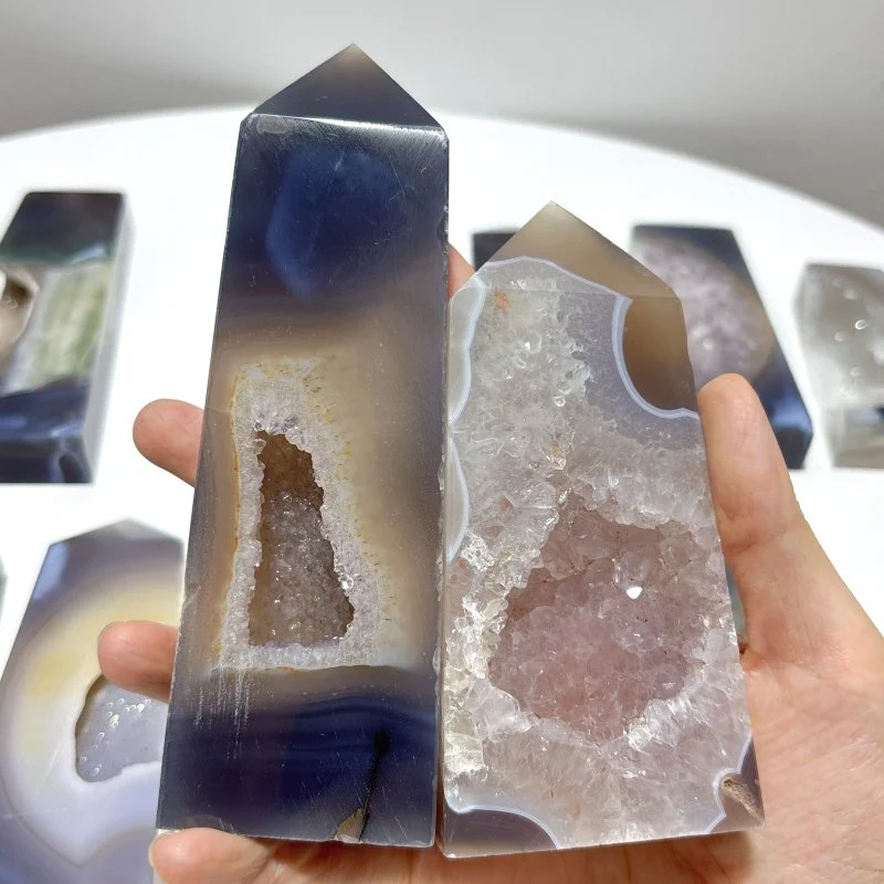 15 Pieces Large Druzy Geode Agate Points - Image 6