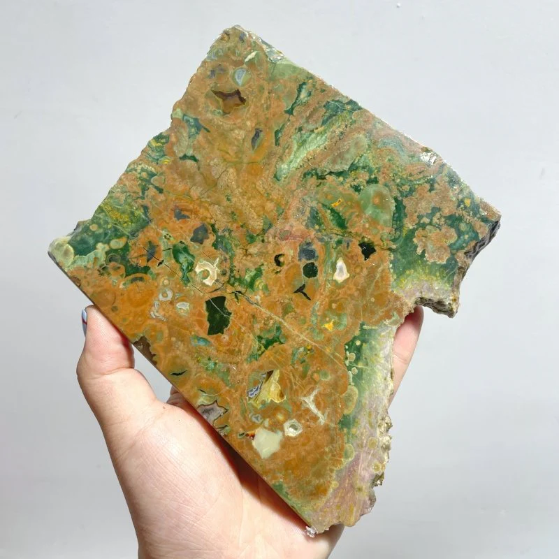 8 Pieces Peacock Eye Rain Forest Jasper Slab - Image 2