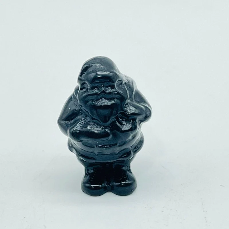 8 Types Mini Black Obsidian Christmas Carving Wholesale Apple Santa Claus Penguin - Image 6