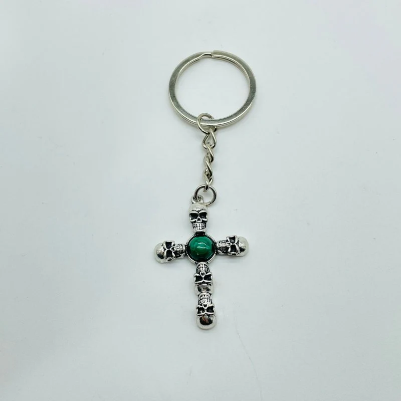8 Types Crystal Keychain Carving Wholesale Cross Spin Turntable Shape - Image 4