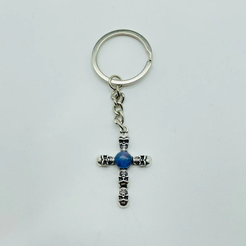 8 Types Crystal Keychain Carving Wholesale Cross Spin Turntable Shape - Image 7
