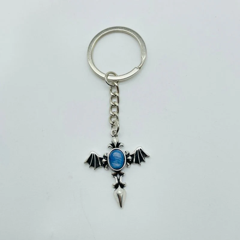 8 Types Crystal Keychain Carving Wholesale Cross Spin Turntable Shape - Image 8