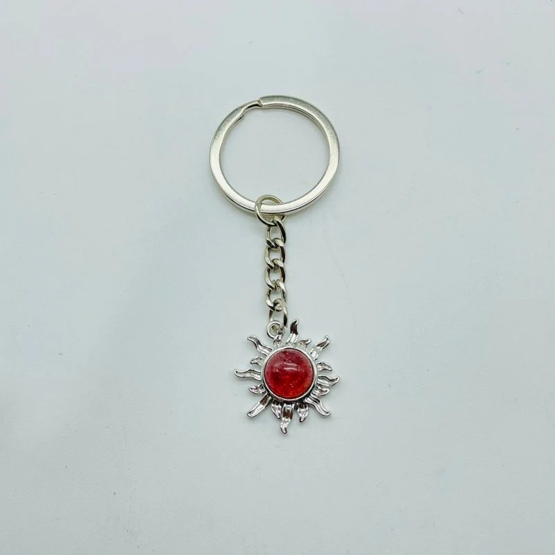 8 Types Crystal Keychain Stone Carving Wholesale Wing Heart Shape - Image 5