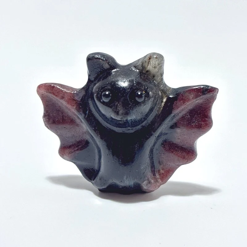 8 Types Halloween Bat Carving Wholesale Clear Quartz Pyrite Garnet - Image 5