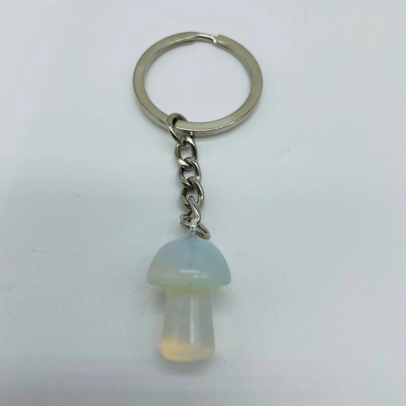 8 Types Mini Mushroom Keychain Wholesale Rhodonite Carnelian Lapis Lazuli - Image 2