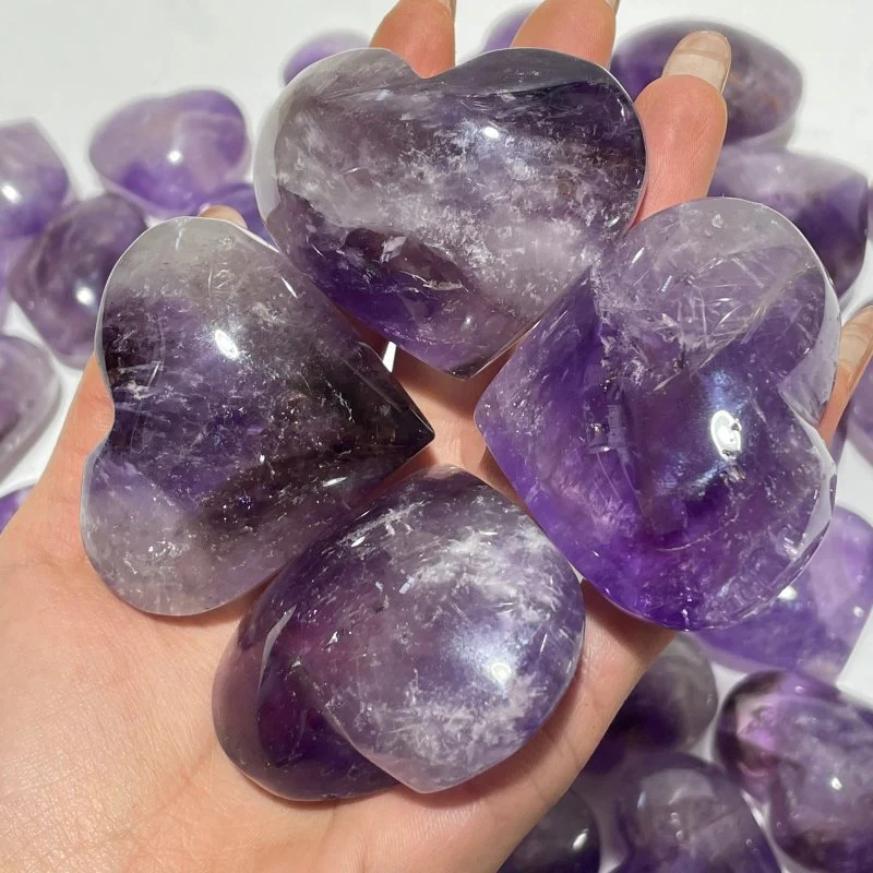 80 Pieces Amethyst Heart Crystal - Image 4
