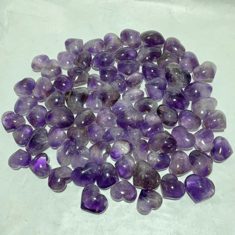 80 Pieces Amethyst Heart Crystal - Image 7