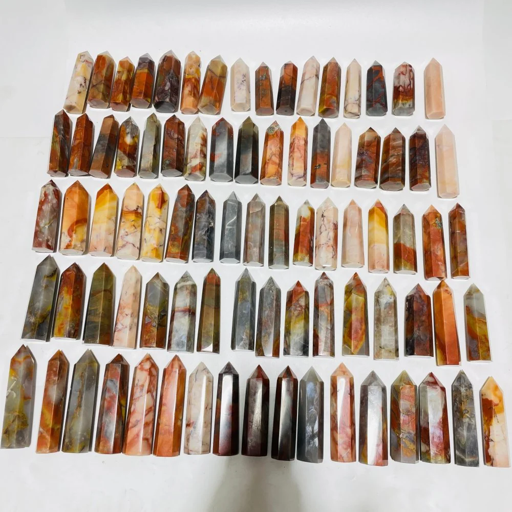 83 Pieces China Red Jasper Stone Points - Image 2