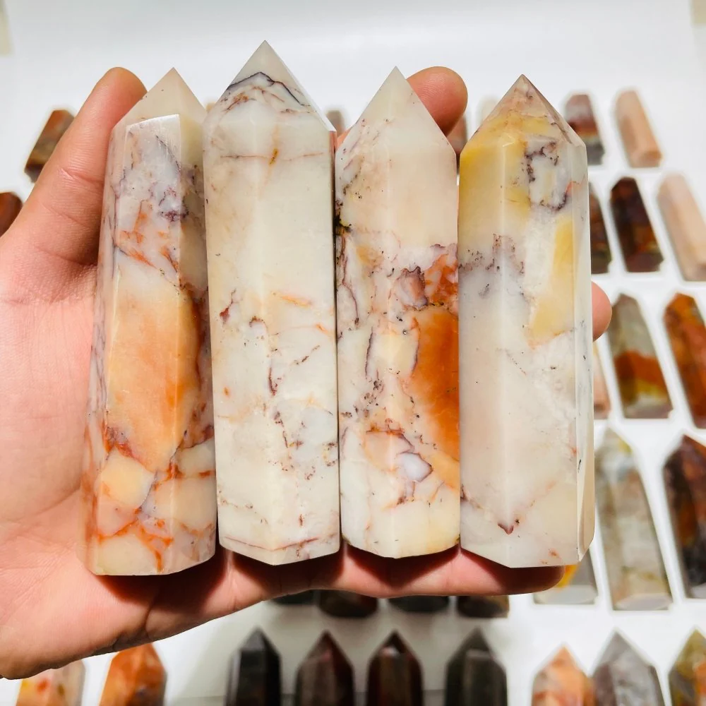 83 Pieces China Red Jasper Stone Points - Image 3