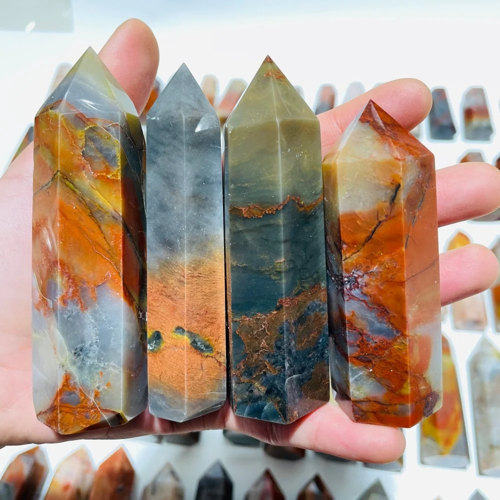 83 Pieces China Red Jasper Stone Points - Image 4