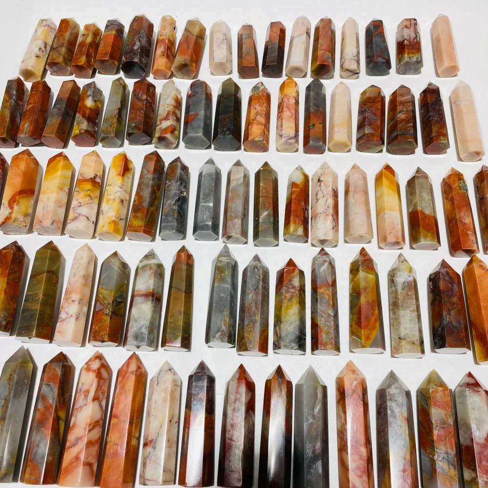 83 Pieces China Red Jasper Stone Points - Image 5