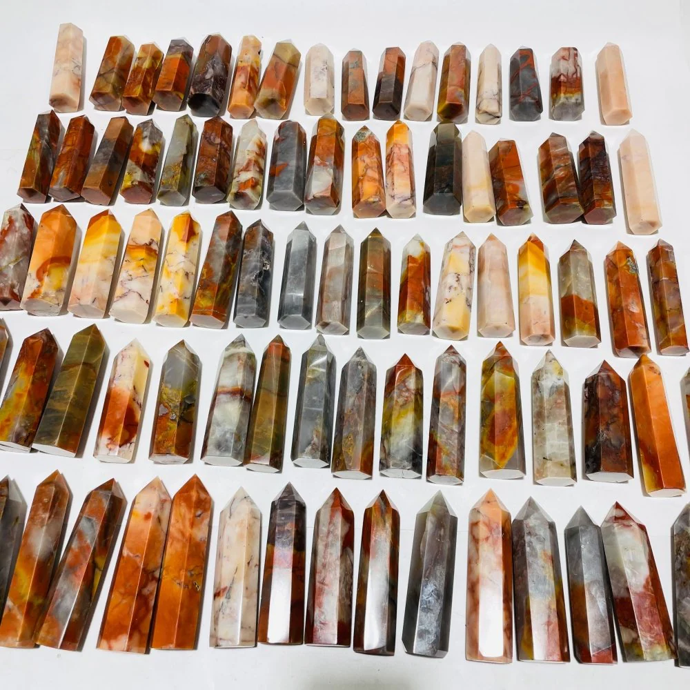 83 Pieces China Red Jasper Stone Points - Image 7