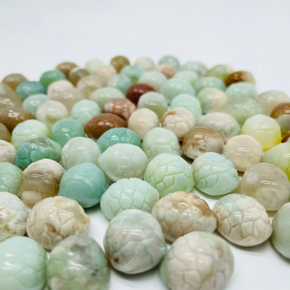 85 Pieces Sakura Agate Turtle Shell Carving - Image 2