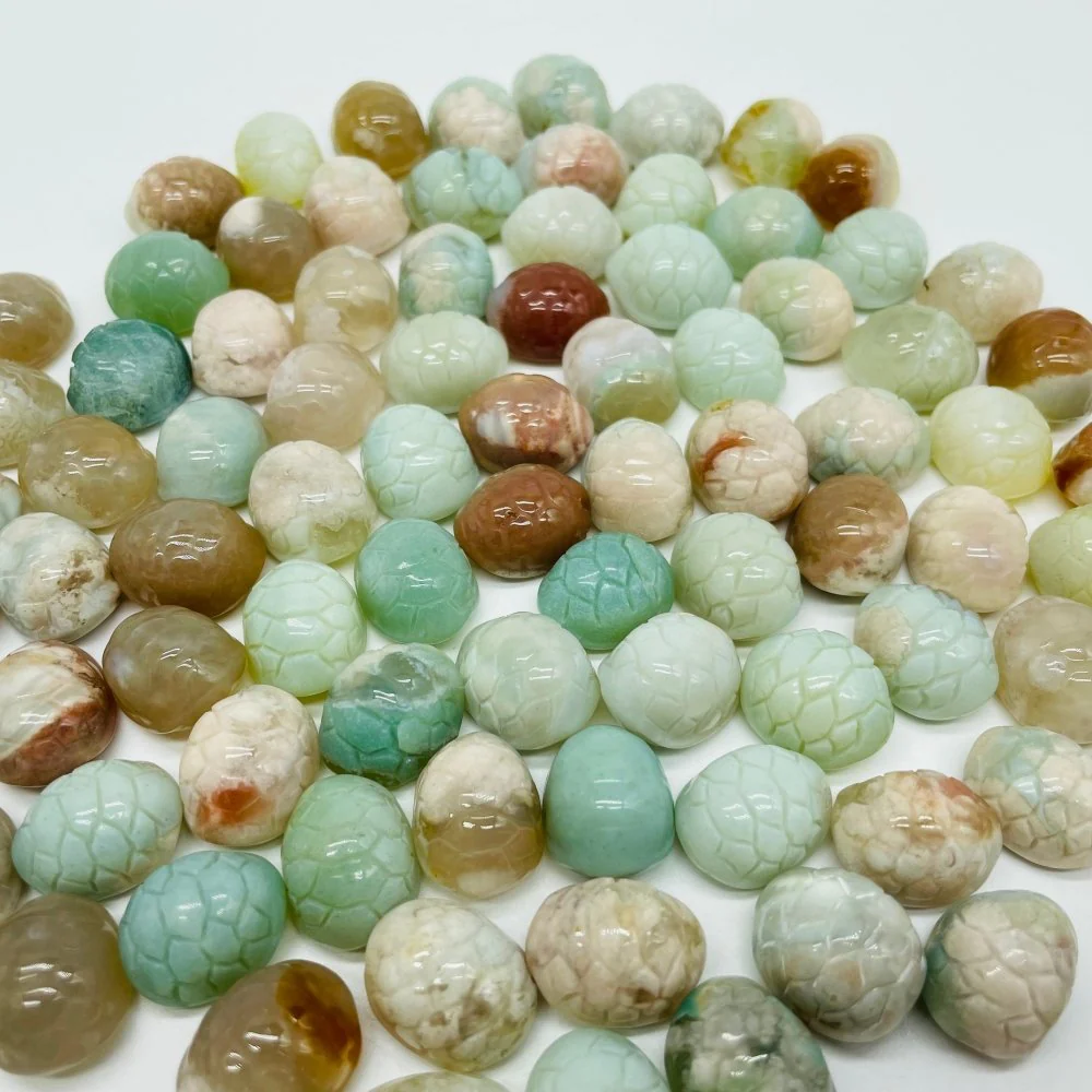 85 Pieces Sakura Agate Turtle Shell Carving - Image 4