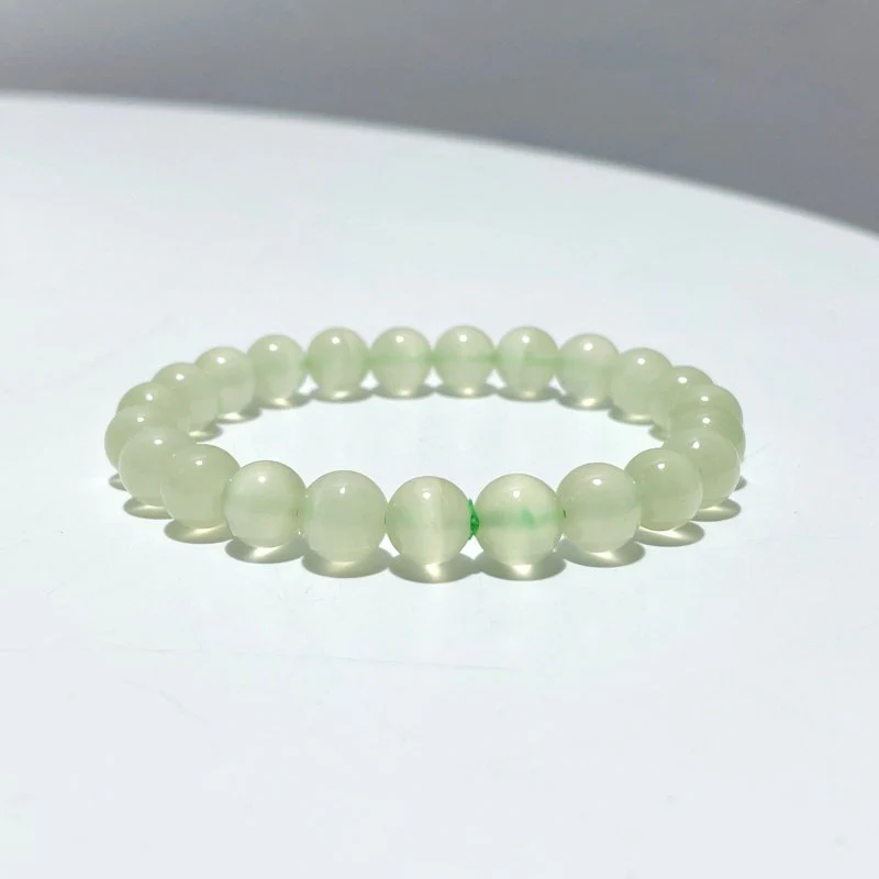 8mm Clear Afghanistan Jade Bracelets Wholesale - Image 3