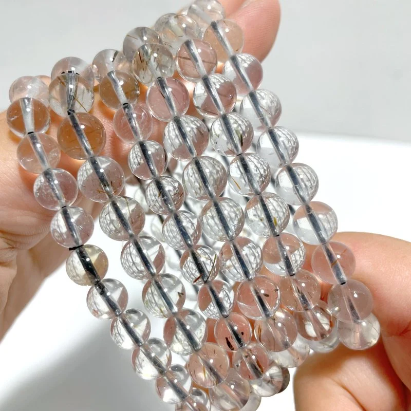 12 Pieces 8mm Rutile Quartz Bracelet Closeout - Image 2