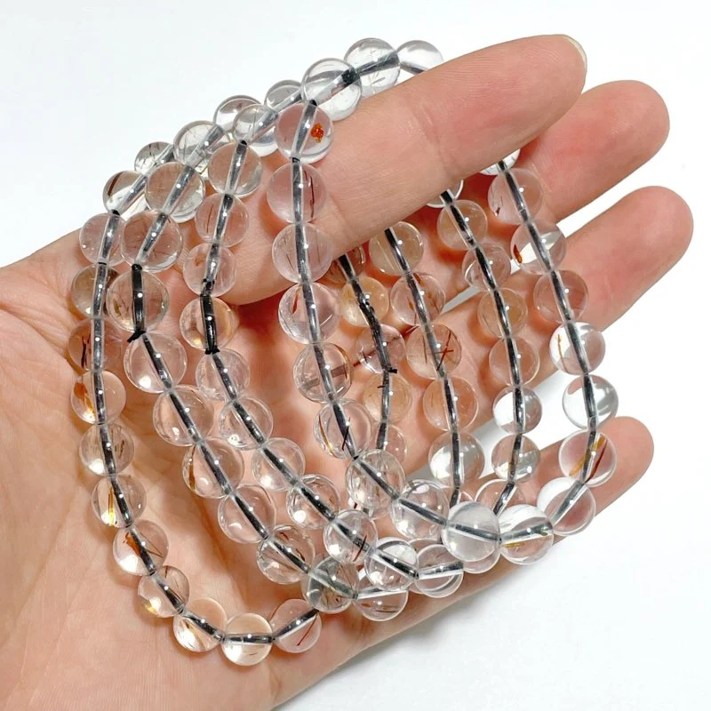 12 Pieces 8mm Rutile Quartz Bracelet Closeout - Image 5