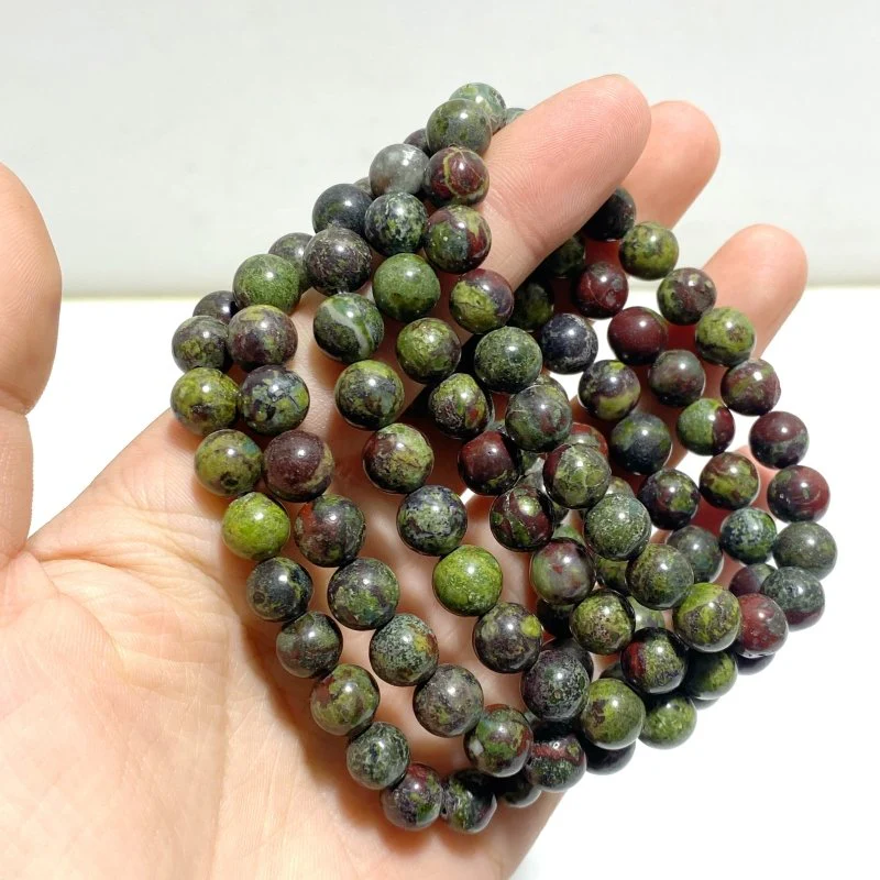 8mm Dragon Blood Stone Bracelets Wholesale - Image 2
