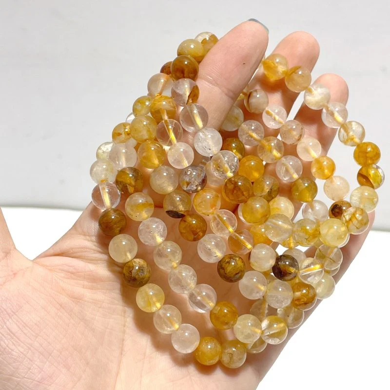 8mm Hematoid Quartz Golden Fire Quartz Bracelets Wholesale - Image 2