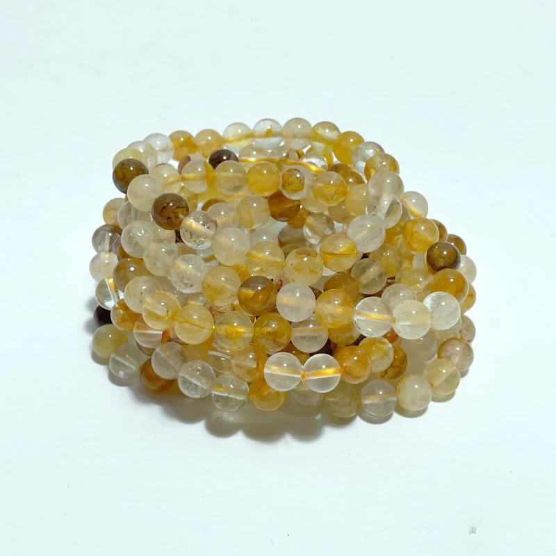 8mm Hematoid Quartz Golden Fire Quartz Bracelets Wholesale - Image 3