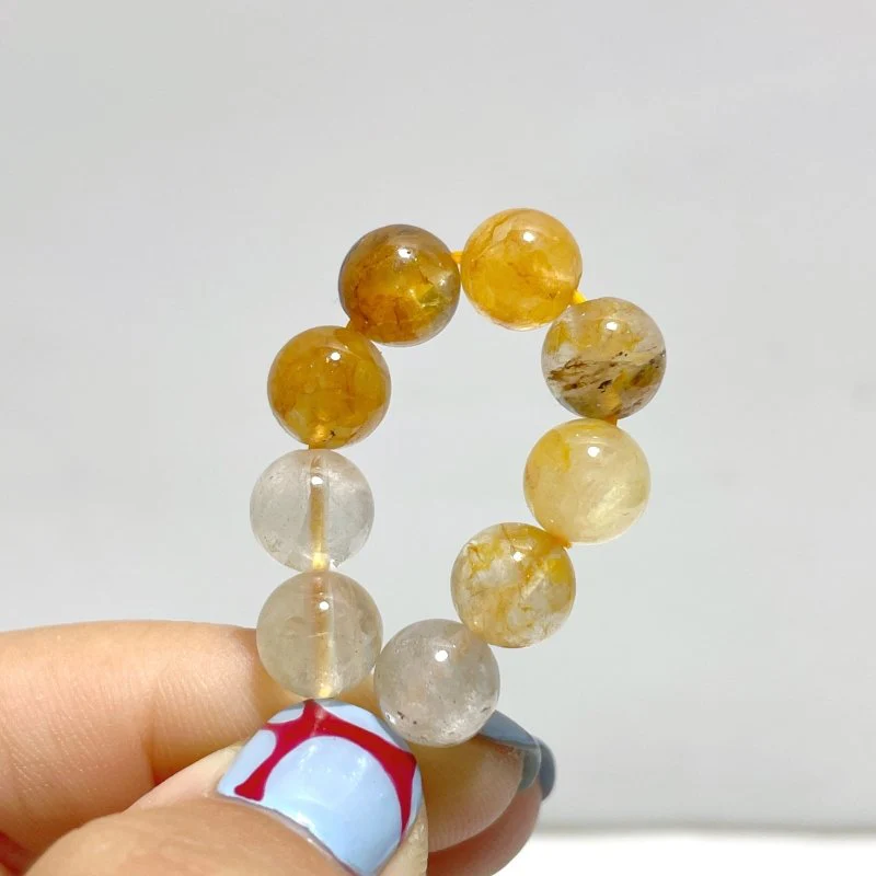 8mm Hematoid Quartz Golden Fire Quartz Bracelets Wholesale - Image 5