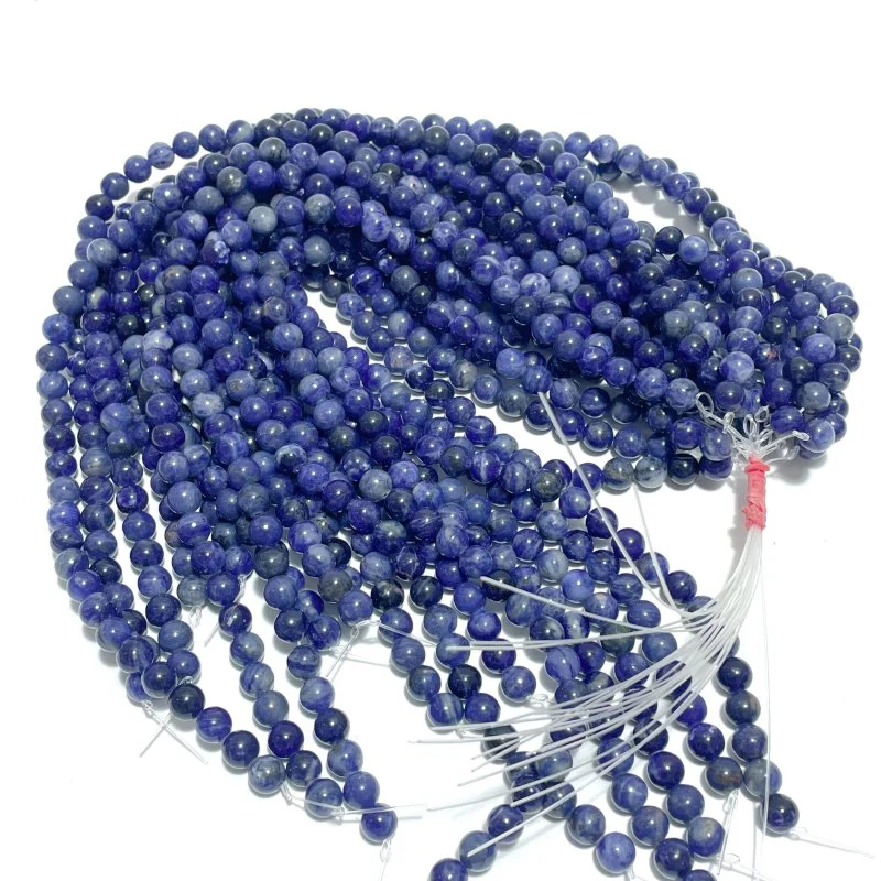 8mm Stripe Beads Bracelets Wholesale Amethyst Caribbean Calcite Sodalite - Image 9